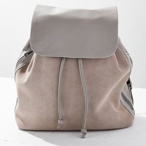 Grey Urban Outfitters Suede Backpack